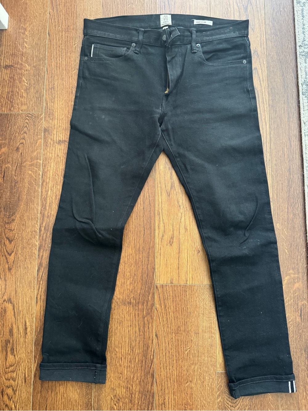 Hiroshi Kato The Needle Black Men's Skinny Jeans